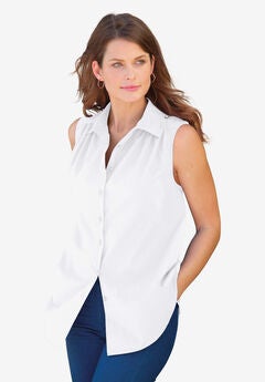 Plus Size White Cotton Dresses