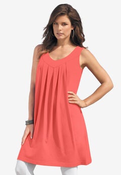 Pleated Ultimate Tunic Tank