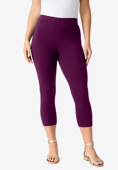 Plus Size Knit Capris