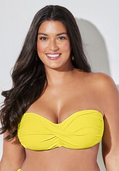 Plus Size Shirred Swimwear