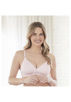 Bestform 5006248 Striped Wireless Cotton Bra With Lightly-Lined Cups